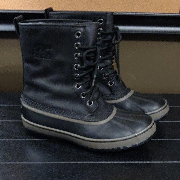 Sorel 1964 Premium T Snow Boots Waterproof Black Men's SIZE 9 - Picture 2 of 11
